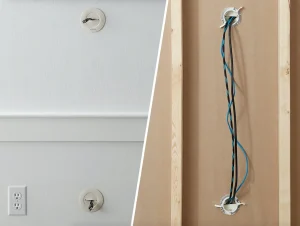 dra kabel genom vägg